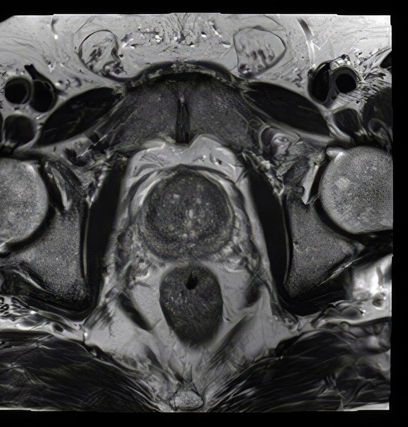 Prostata — Ax T2 — obraz konwencjonalny